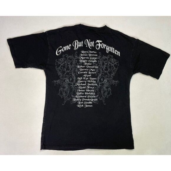 In Memory Of Gone Not Forgotten Graphic T-shirt Men Large Black Rap Music - Picture 3 of 7